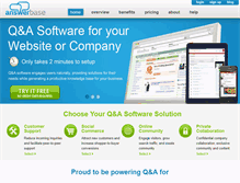 Tablet Screenshot of answerbase.com